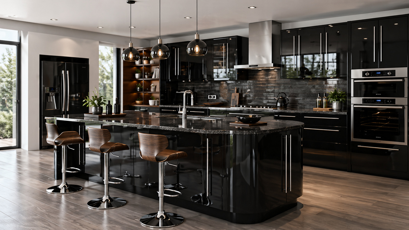 Cocinas que llaman la atención 2 Panel alto brillo características 1672x941