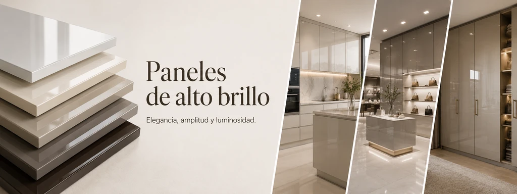Paneles de alto brillo
